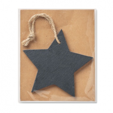 Logotrade advertising product image of: Slate xmas hanger star