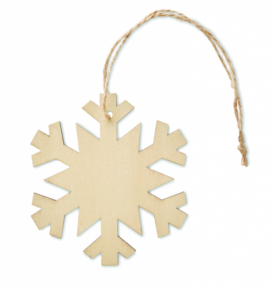 Logotrade advertising products photo of: Snowflake Tree hanger