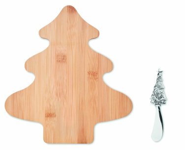 Logo trade corporate gifts picture of: Cheese board set in bamboo Essen