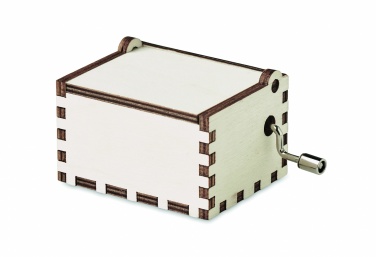 Logo trade promotional gifts image of: Wooden Christmas music box