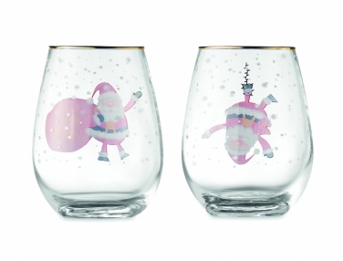 Logotrade promotional product image of: Set of 2 Christmas glasses