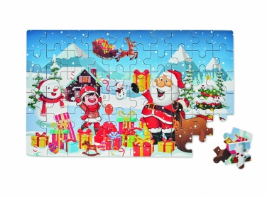 Logo trade business gifts image of: Wooden Christmas puzzle