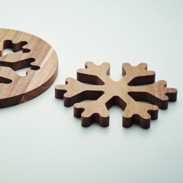 Logotrade advertising product image of: Acacia wooden pot holders set