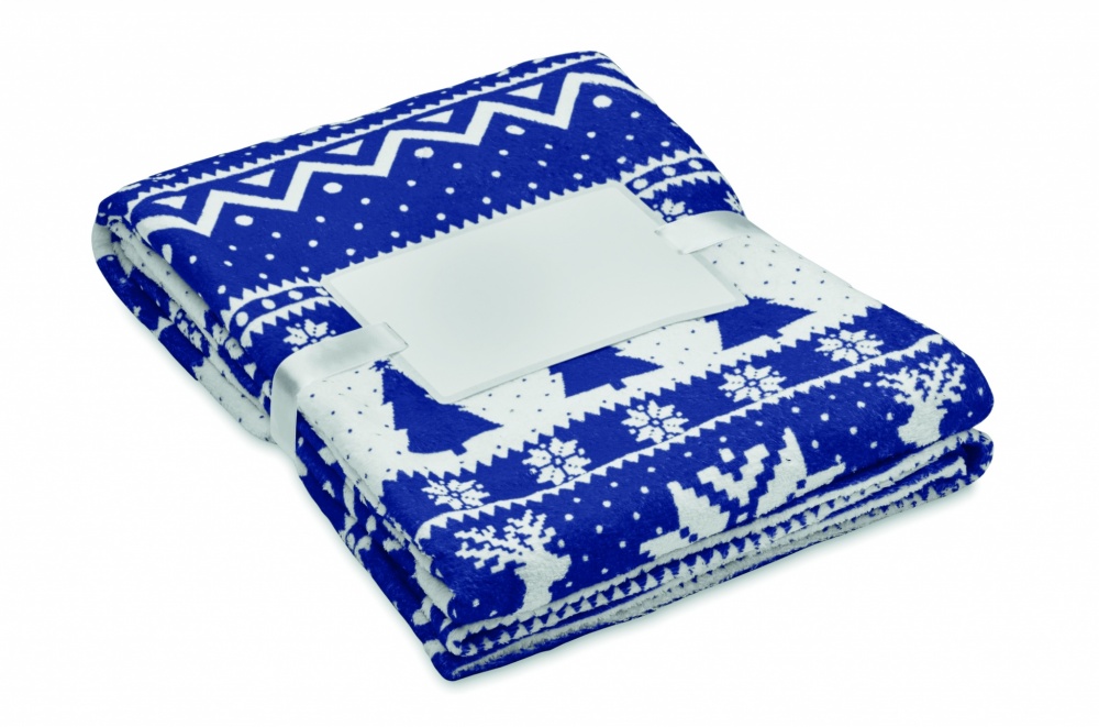 Logotrade corporate gift image of: RPET fleece blanket 190 gr/m²