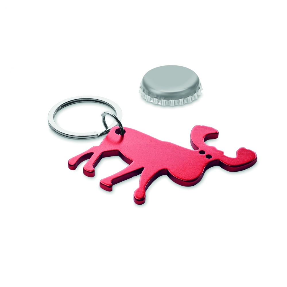 Logo trade promotional products picture of: Recycled aluminium key ring Pori