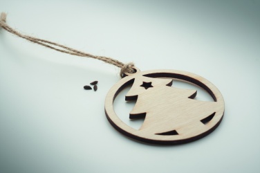 Logo trade promotional giveaways image of: Wooden tree shape hanger