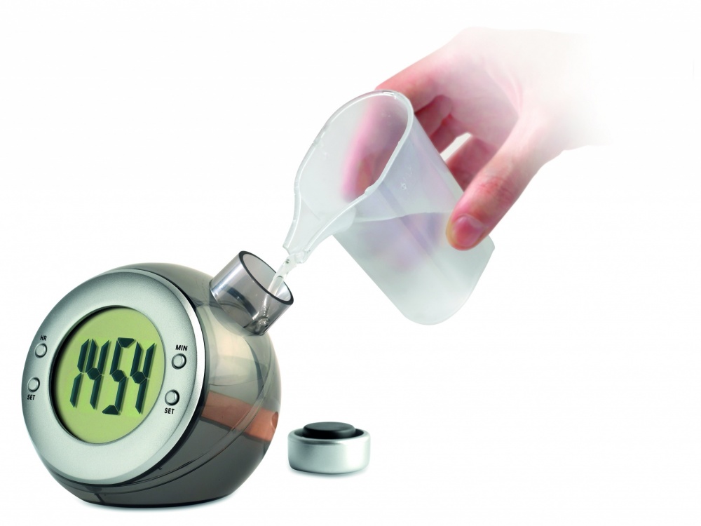 Logotrade business gift image of: Water powered LCD desk clock
