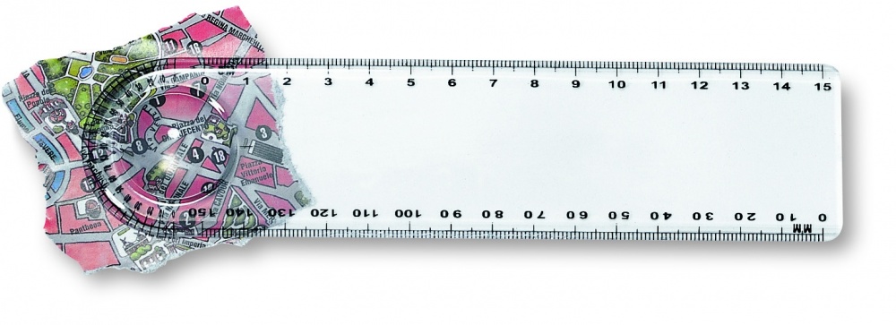 Logotrade promotional merchandise image of: Ruler with magnifier