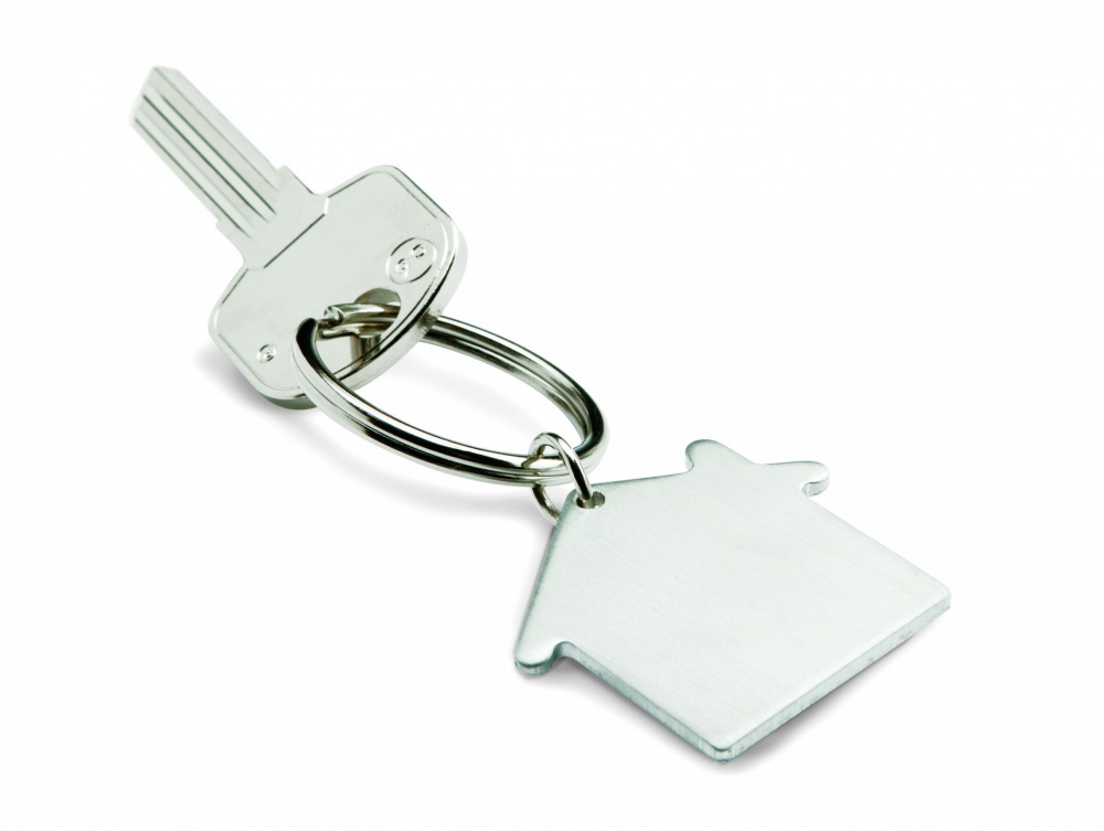 Logo trade promotional gift photo of: Metal key holder house Lahti