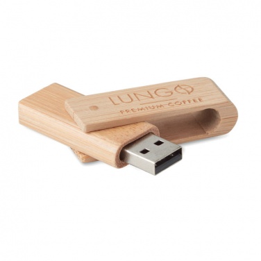 Logo trade promotional giveaway photo of: Bamboo USB    16GB