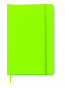 Logo trade promotional giveaway photo of: A6 notebook 96 lined sheets