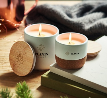 Logo trade promotional giveaway photo of: Plant based wax candle 80 gr