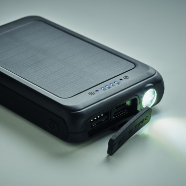 Logo trade business gifts image of: Solar power bank 5000 mAh