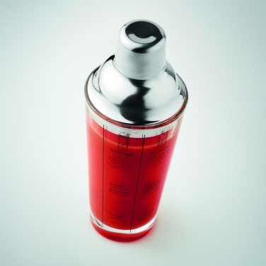 Logo trade promotional giveaway photo of: Glass cocktail shaker 400 ml