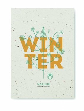 Logotrade corporate gift image of: A5 seed paper cover notebook