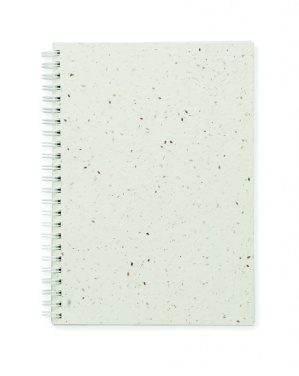 Logo trade promotional giveaways picture of: A5 seed paper cover notebook