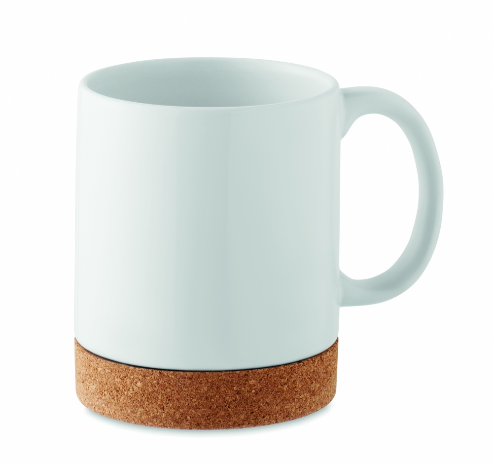 Logotrade promotional merchandise photo of: Ceramic cork mug 280 ml