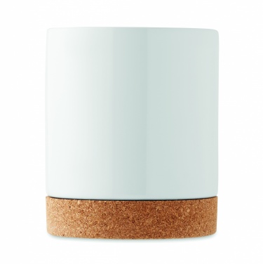 Logo trade promotional giveaways picture of: Ceramic cork mug 280 ml