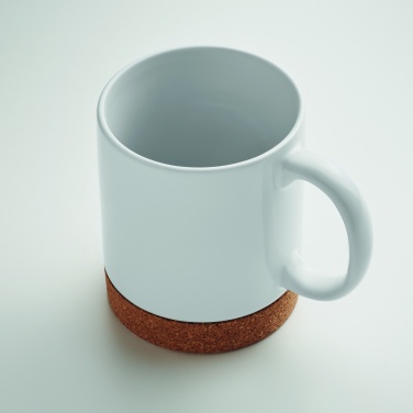 Logo trade promotional merchandise photo of: Sublimation ceramic cork mug