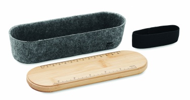 Logotrade promotional gifts photo of: RPET felt pencil case with lid