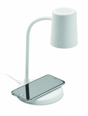 Logotrade promotional item picture of: Wireless charger, lamp speaker