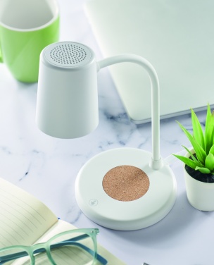 Logo trade promotional merchandise photo of: Wireless charger, lamp speaker