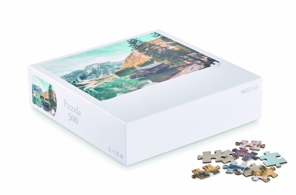 Logo trade promotional merchandise picture of: 500 piece puzzle in box