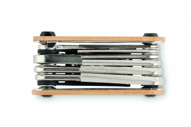 Logo trade promotional giveaways picture of: Multi tool pocket in bamboo