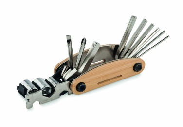 Logo trade promotional giveaways image of: Multi tool pocket in bamboo