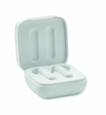 Logo trade corporate gift photo of: TWS earbuds with solar charger