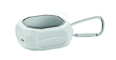 Logo trade promotional giveaways image of: TWS earbuds with solar charger