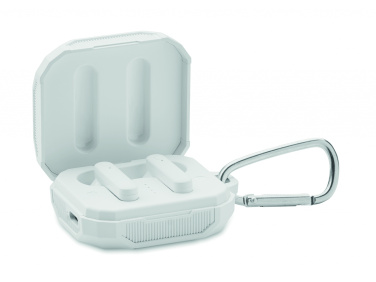Logo trade business gift photo of: TWS earbuds with solar charger