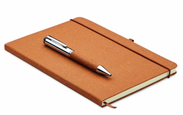Logotrade promotional merchandise picture of: Recycled leather notebook set