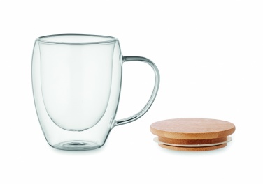 Logo trade promotional item photo of: Double wall borosilicate mug