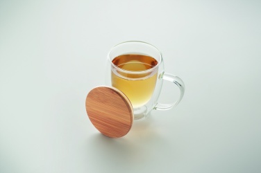 Logo trade corporate gifts image of: Double wall borosilicate mug
