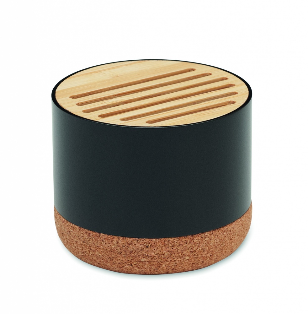 Logo trade promotional merchandise picture of: Cork and aluminium speaker