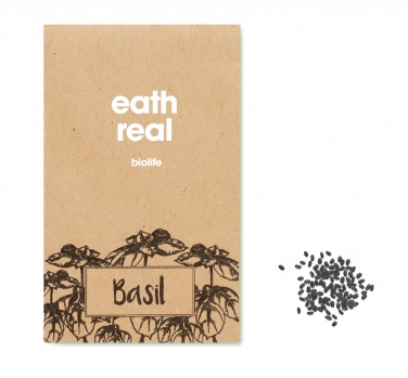 Logotrade promotional merchandise picture of: Basil seeds in craft envelope