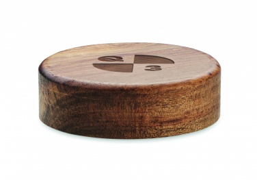 Logotrade advertising product image of: Wireless charger in acacia 15W