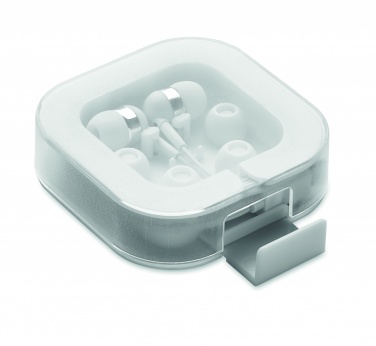 Logo trade promotional giveaways picture of: Ear phones with silicone covers