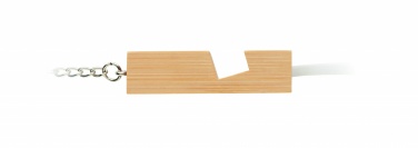Logotrade corporate gift image of: Bamboo key ring and stand Salo