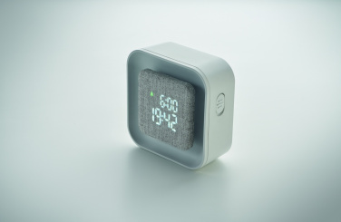 Logotrade promotional item image of: Recycled ABS/RPET alarm clock Stuttgart