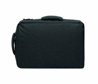 Logotrade promotional merchandise picture of: A safe 15-inch laptop backpack made of 300D RPET with a 210D RPET lining and customizable printing.