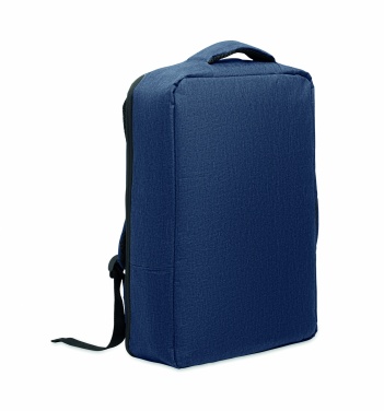 Logo trade promotional merchandise picture of: A safe 15-inch laptop backpack made of 300D RPET with a 210D RPET lining and customizable printing.