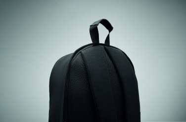 Logotrade business gifts photo of: A 15-inch laptop backpack made of recycled pre-consumer cotton and recycled polyester with customizable printing.