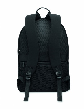 Logotrade promotional giveaways photo of: A 15-inch laptop backpack made of recycled pre-consumer cotton and recycled polyester with customizable printing.