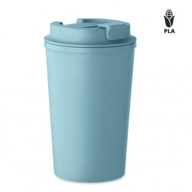 Logo trade business gifts image of: PLA double wall tumbler 350 ml