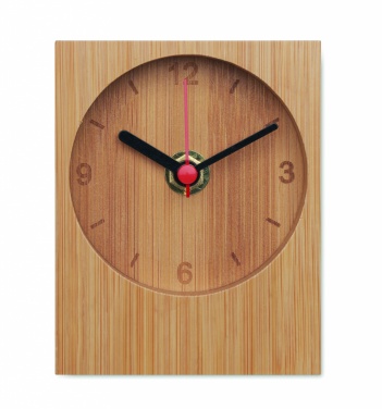 Logotrade business gifts photo of: Bamboo table clock