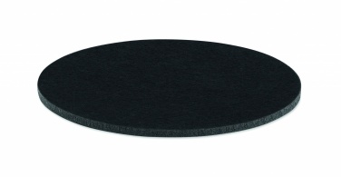 Logo trade business gifts image of: Round coaster in RPET felt