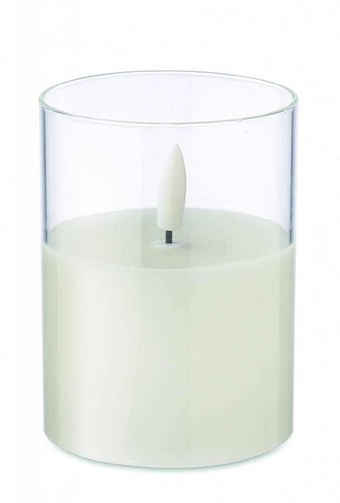 Logo trade corporate gift photo of: LED wax candle in glass holder