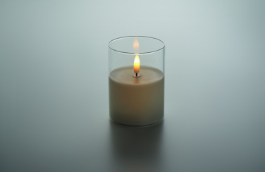 Logo trade promotional giveaway photo of: LED wax candle in glass holder